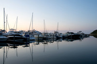 Sunset at Leland Harbor