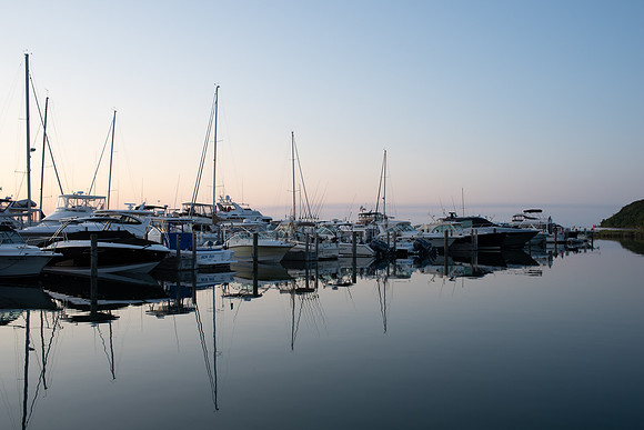 Sunset at Leland Harbor